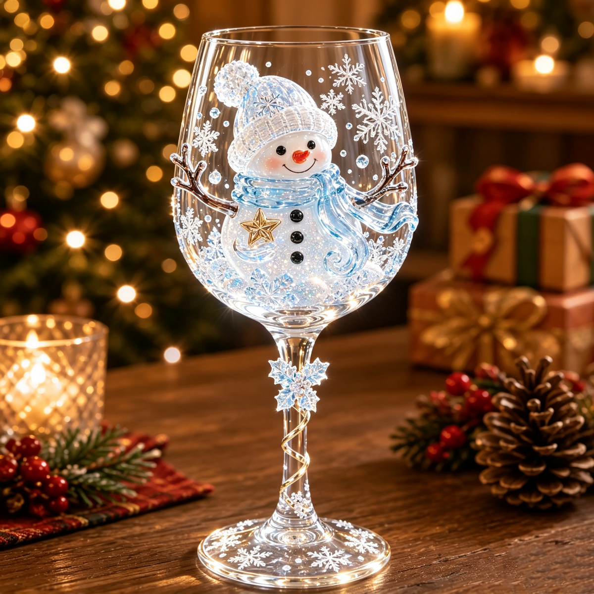 🎁🎅Christmas 3D Wine Glass Collection Gift Box Set