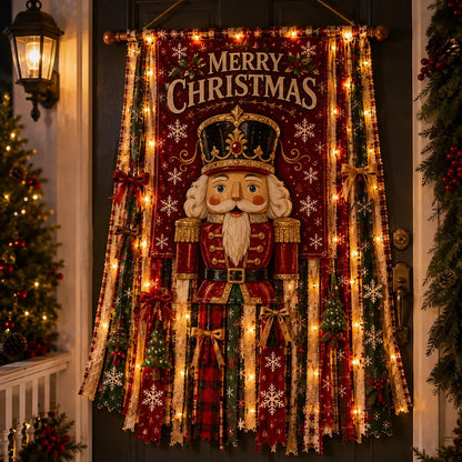 🎄Oversized Lighted Christmas Door Hanging Decor Collection