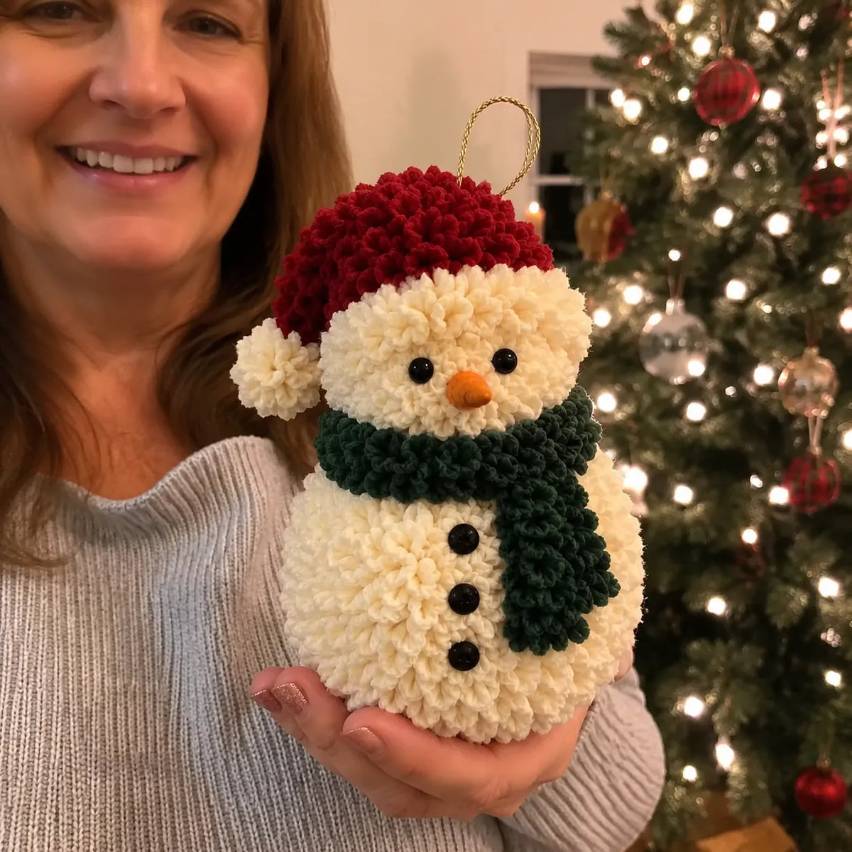 🎄Beginner-Friendly 3D Fabric Poke Christmas Ornament DIY Kit Collection | Complete Kit with Pre-Cut Fabrics, Stuffed Felt Base, Poking Tool & Step-by-Step Guide Included 💕