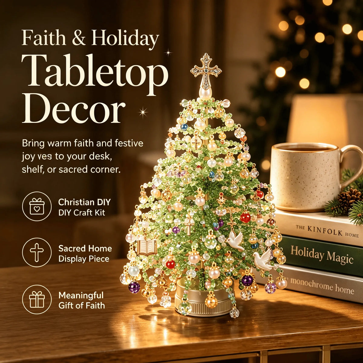🎁 Unique Christmas Gift 2026 | DIY Beaded Christmas Tree Craft Kit for Creative Holiday Fun