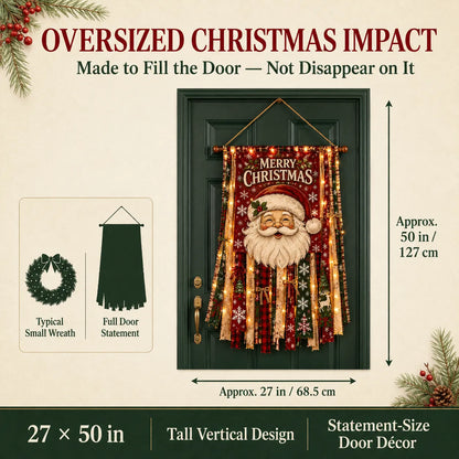 🎄Oversized Lighted Christmas Door Hanging Decor Collection