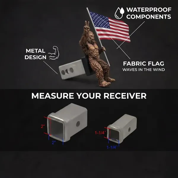 🔥 LAST DAY 49% OFF 👣🚗 Patriot Bigfoot Trailer Hitch 🇺🇸 A Statement of Freedom, Power & Attitude