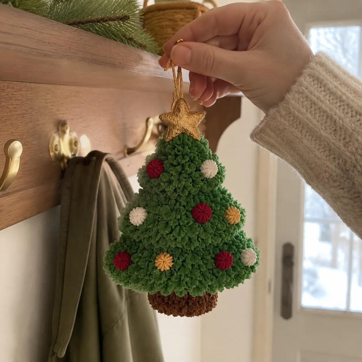 🎄Beginner-Friendly 3D Fabric Poke Christmas Ornament DIY Kit Collection | Complete Kit with Pre-Cut Fabrics, Stuffed Felt Base, Poking Tool & Step-by-Step Guide Included 💕