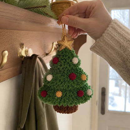 🎄Beginner-Friendly 3D Fabric Poke Christmas Ornament DIY Kit Collection | Complete Kit with Pre-Cut Fabrics, Stuffed Felt Base, Poking Tool & Step-by-Step Guide Included 💕