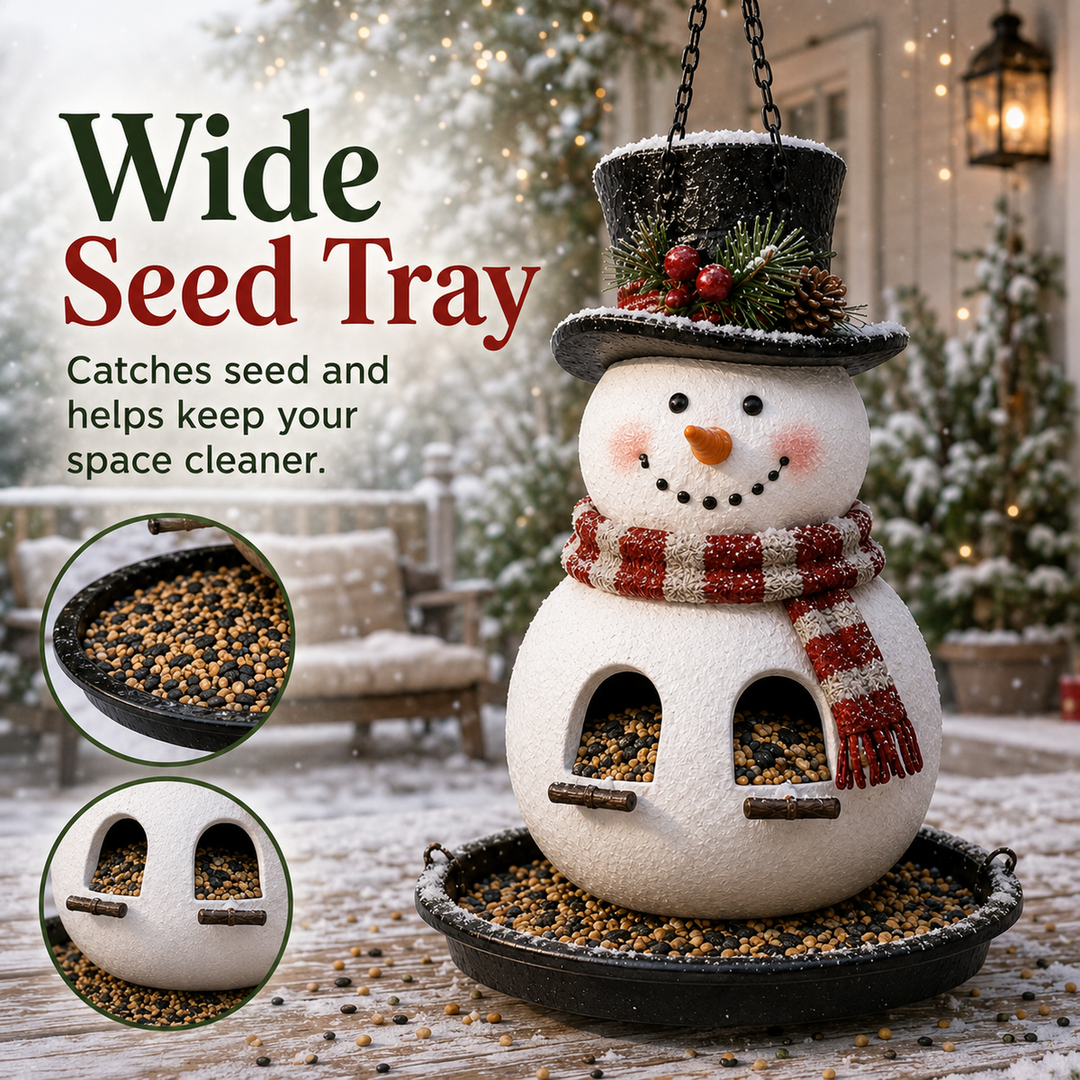 ⛄Christmas Bird Feeder Collection✨ Festive Hanging Garden Feeders for Wild Birds