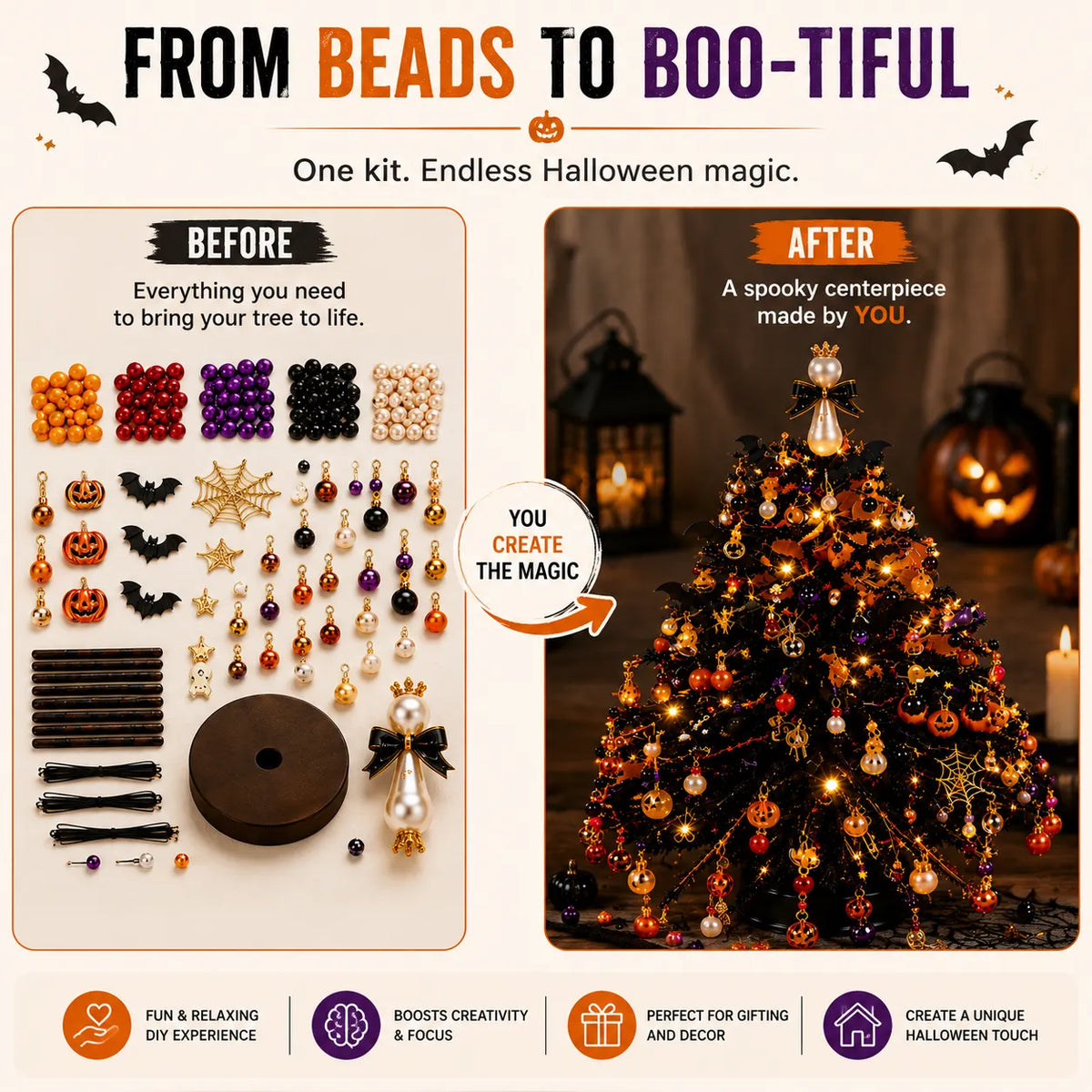 🎁 Unique Christmas Gift 2026 | DIY Beaded Christmas Tree Craft Kit for Creative Holiday Fun
