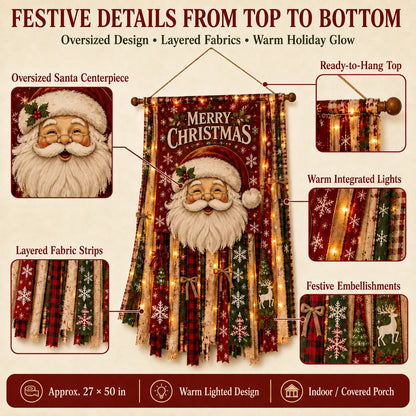 🎄Oversized Lighted Christmas Door Hanging Decor Collection